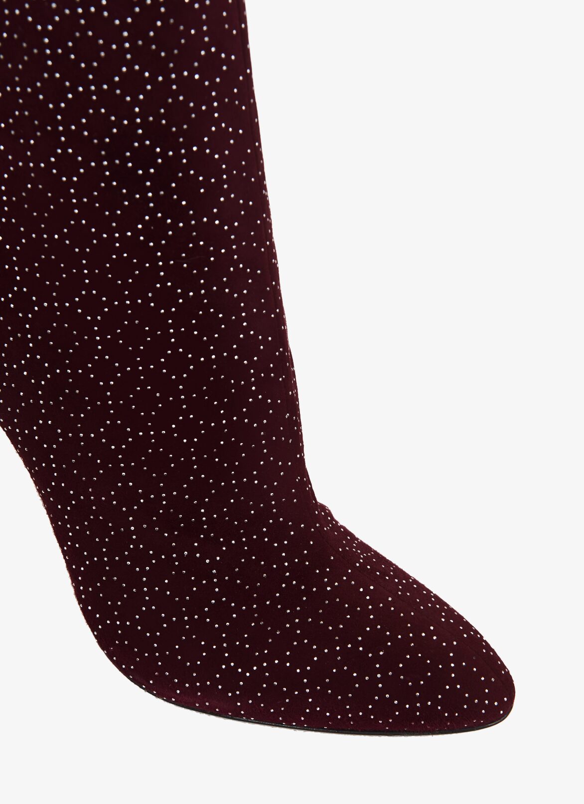STILETTO ANKLE BOOTS  ALAÏA BLACKCURRANT STILETTO ANKLE BOOTS